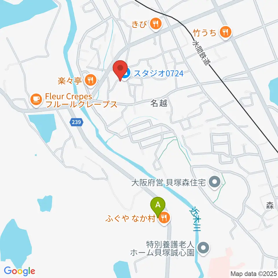 スタジオ0724周辺のホテル一覧地図