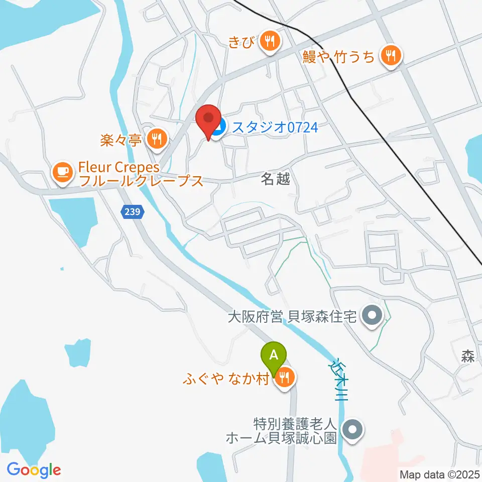 スタジオ0724周辺のホテル一覧地図