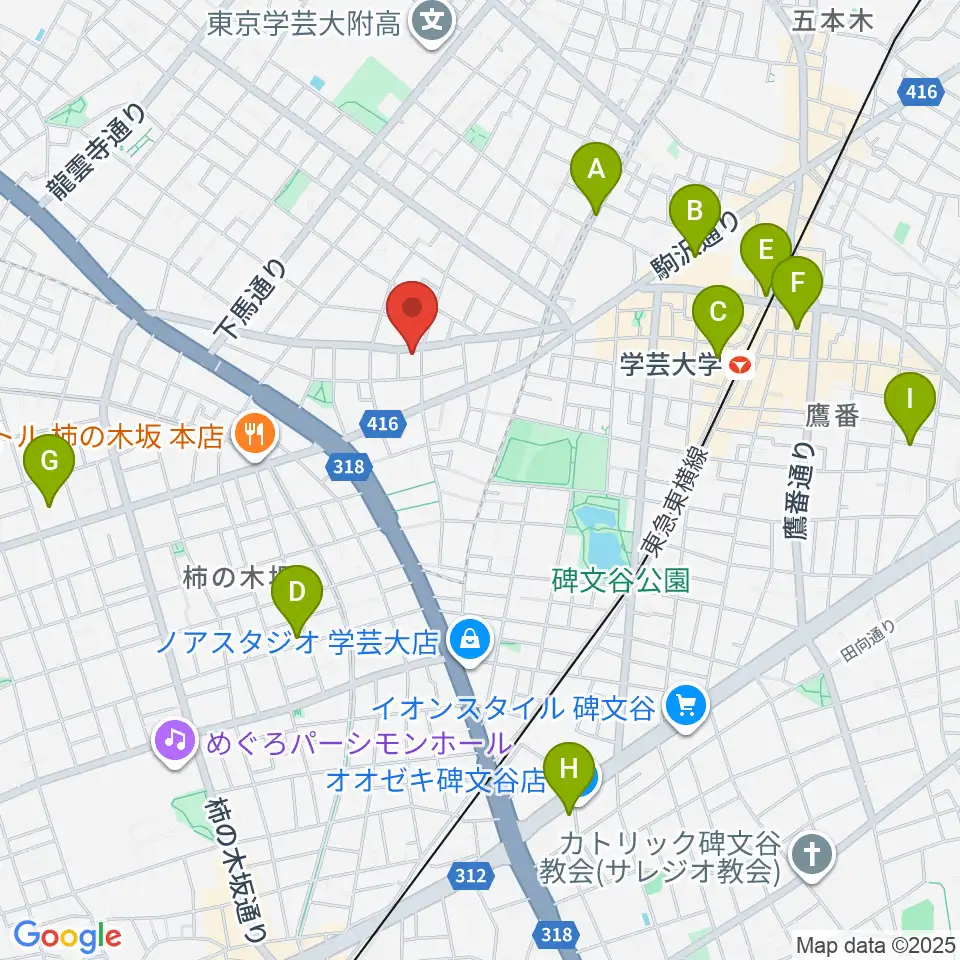 アプリーレ音楽教室周辺のホテル一覧地図