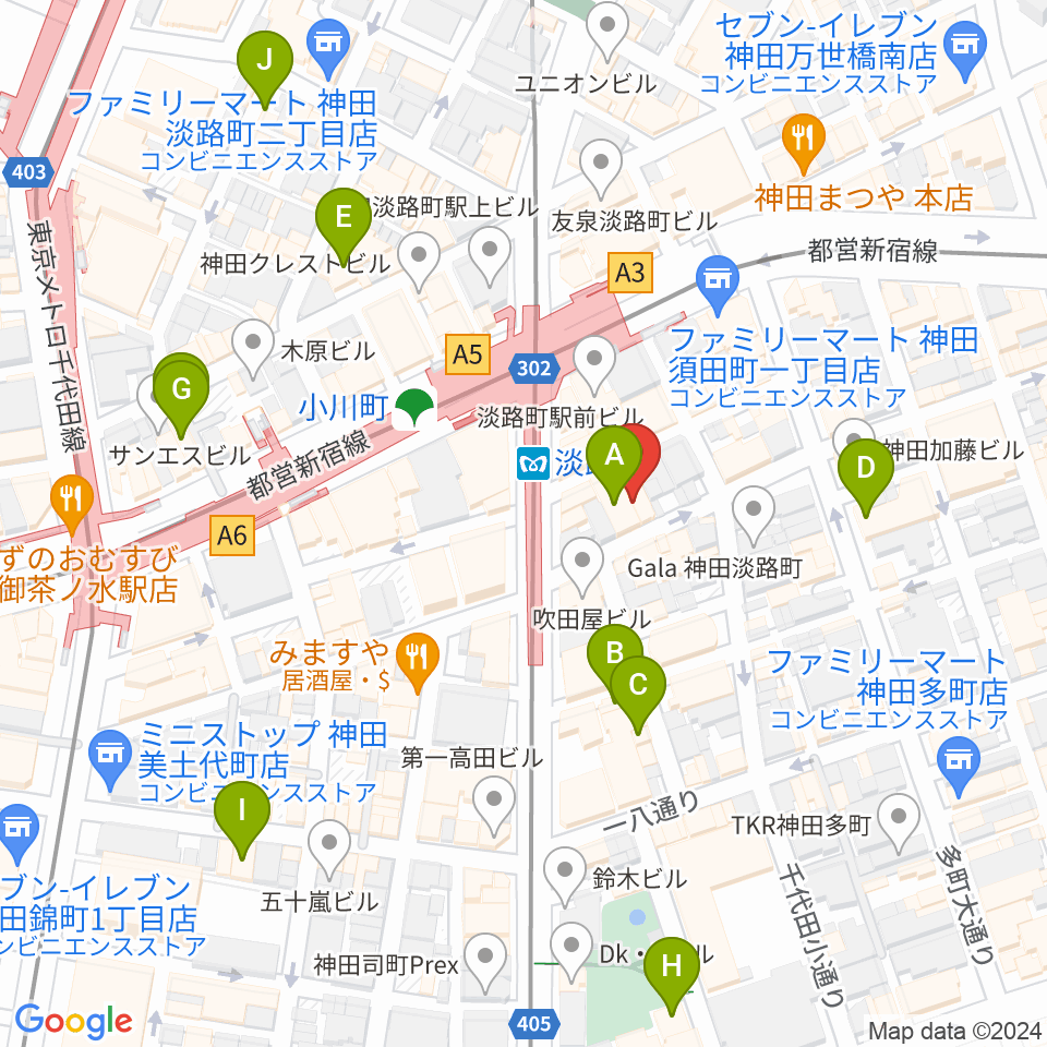 神田THE SHOJIMARU周辺のホテル一覧地図