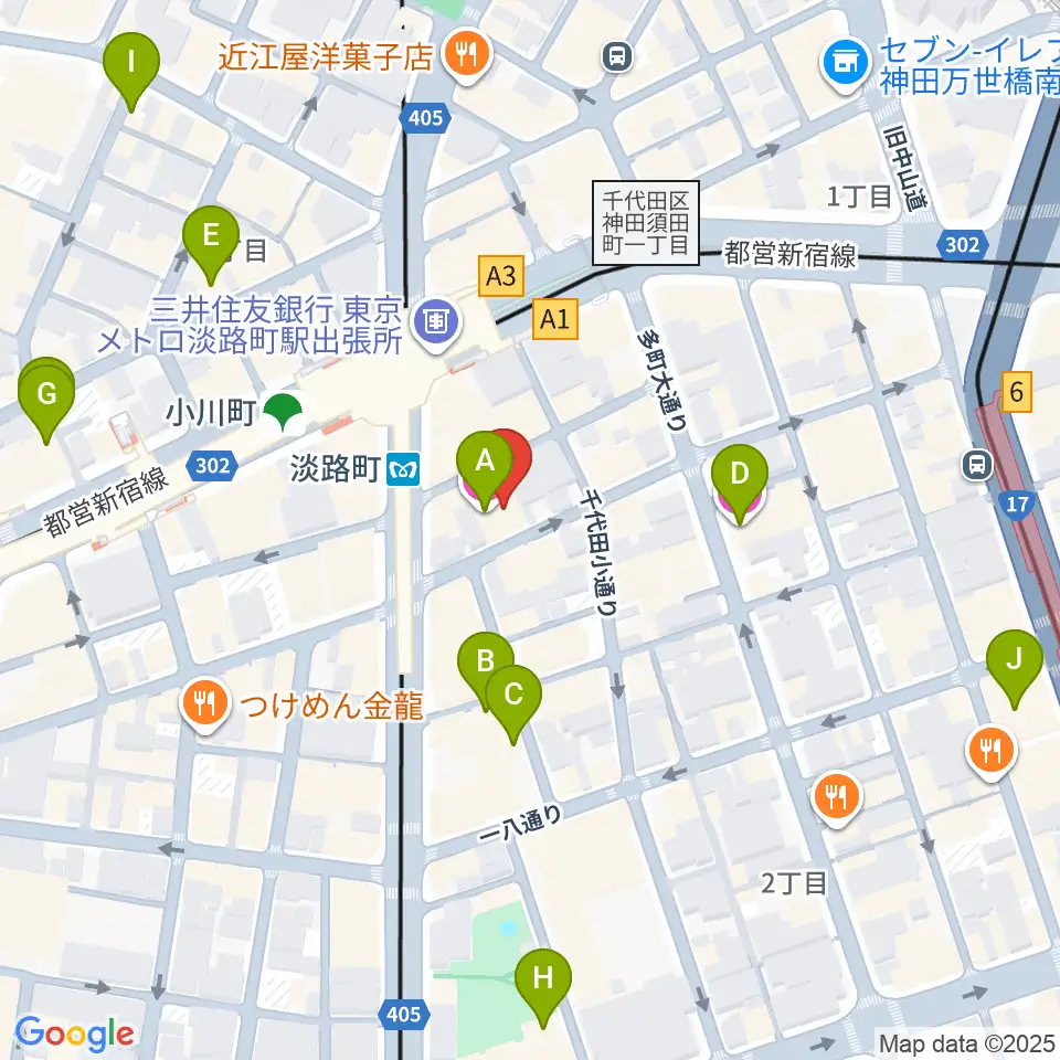 神田THE SHOJIMARU周辺のホテル一覧地図
