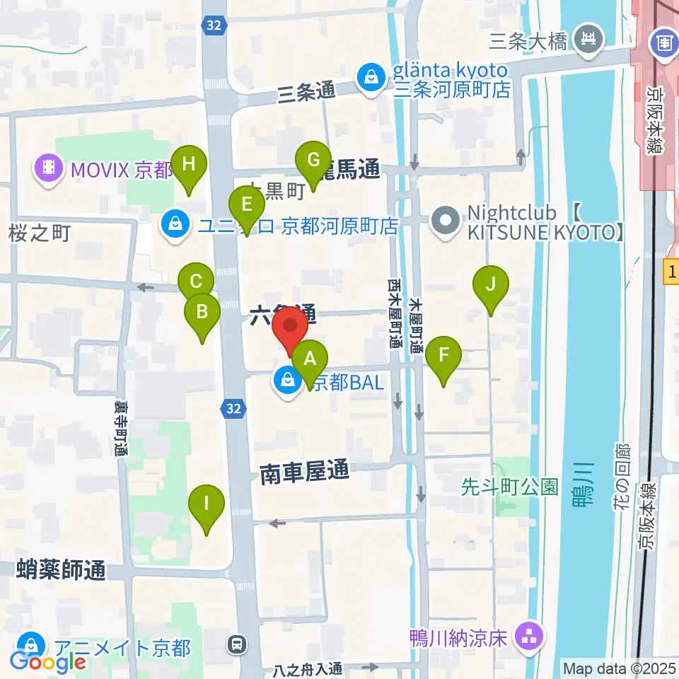 音まかす周辺のホテル一覧地図