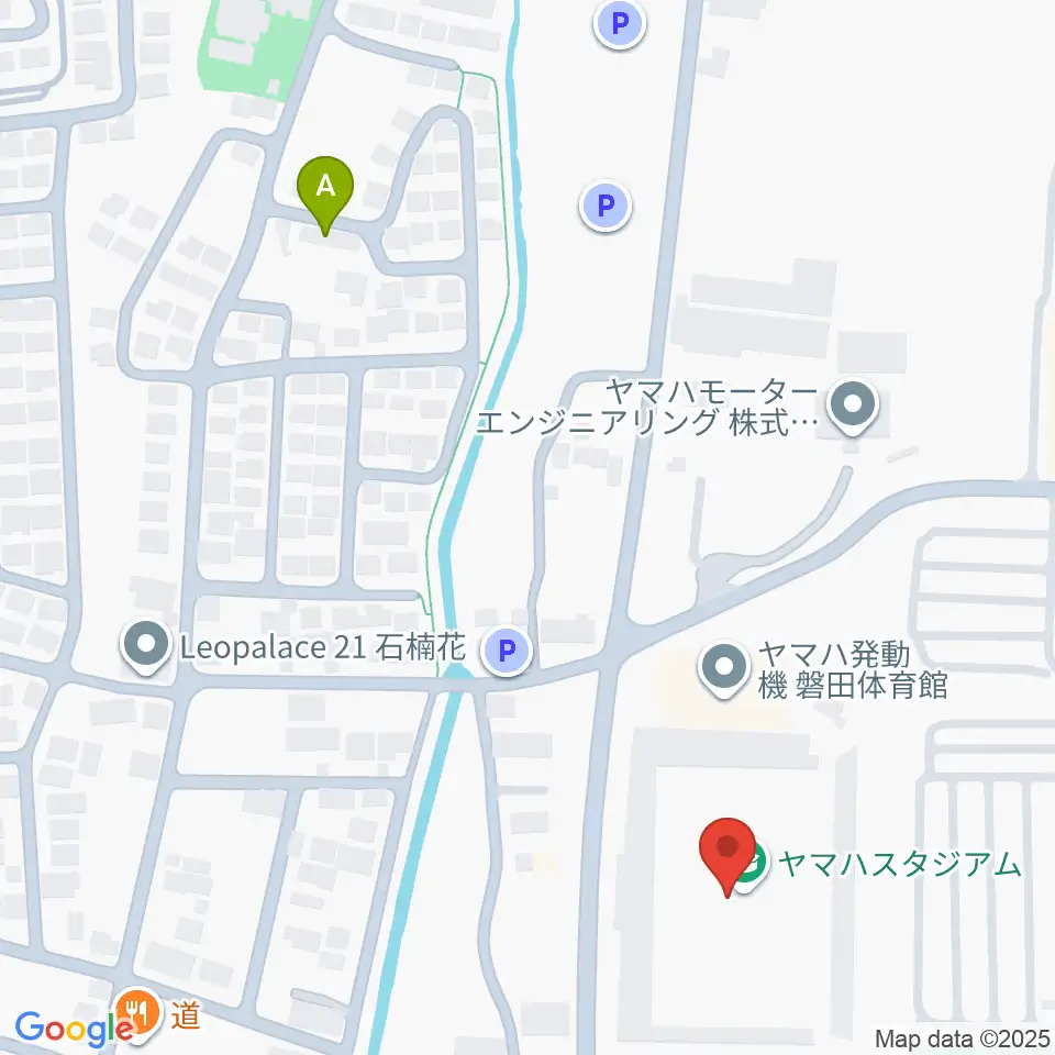 ヤマハスタジアム周辺のホテル一覧地図