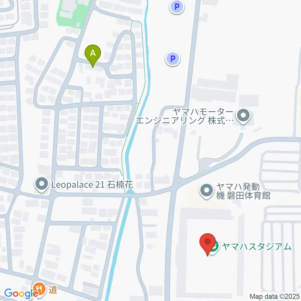 ヤマハスタジアム周辺のホテル一覧地図