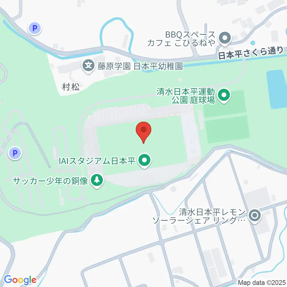 IAIスタジアム日本平周辺のホテル一覧地図