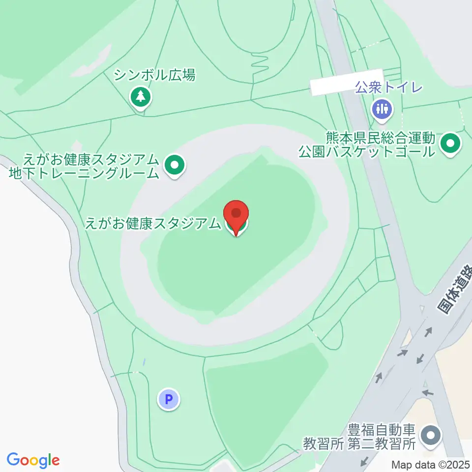 えがお健康スタジアム周辺のホテル一覧地図