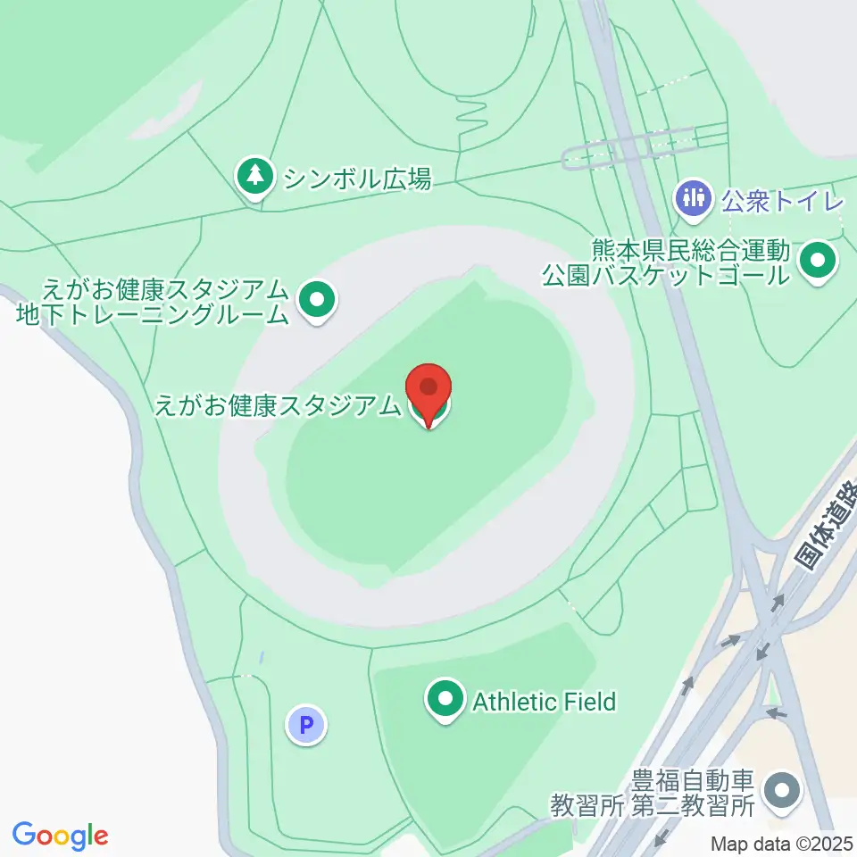 えがお健康スタジアム周辺のホテル一覧地図