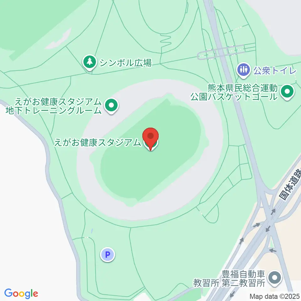 えがお健康スタジアム周辺のホテル一覧地図