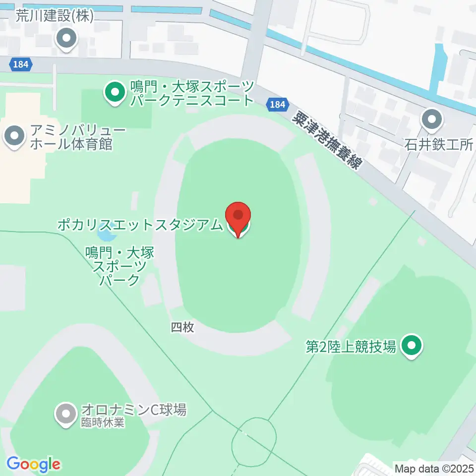 ポカリスエットスタジアム周辺のホテル一覧地図