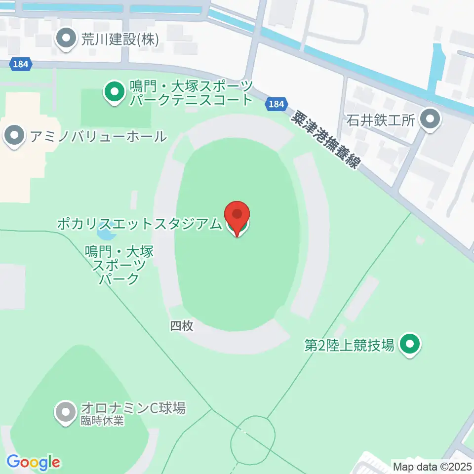 ポカリスエットスタジアム周辺のホテル一覧地図