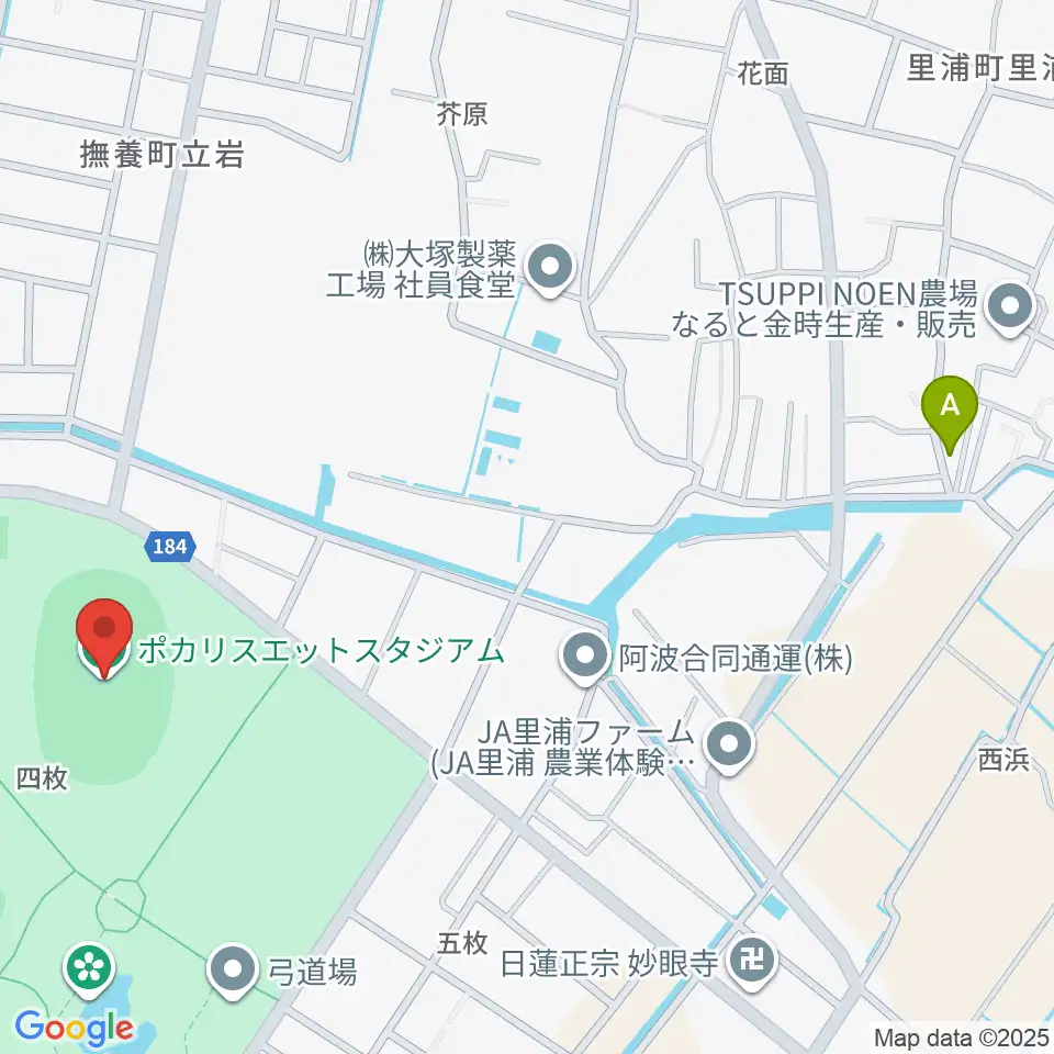 ポカリスエットスタジアム周辺のホテル一覧地図