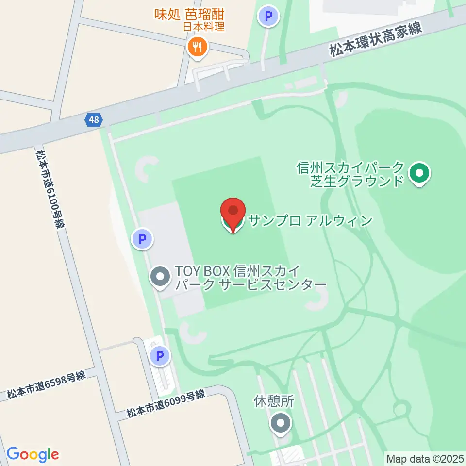 サンプロアルウィン周辺のホテル一覧地図