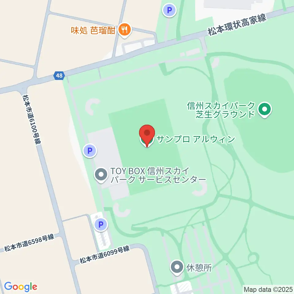 サンプロアルウィン周辺のホテル一覧地図