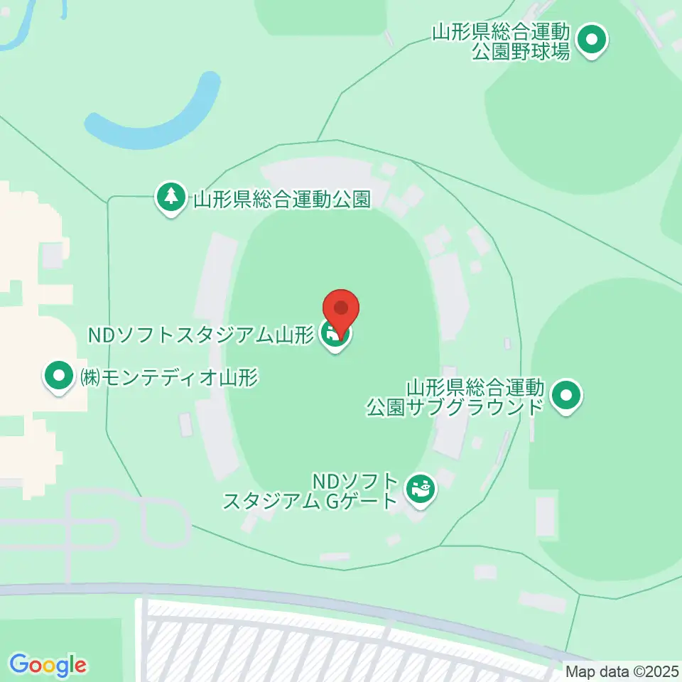 NDソフトスタジアム山形周辺のホテル一覧地図