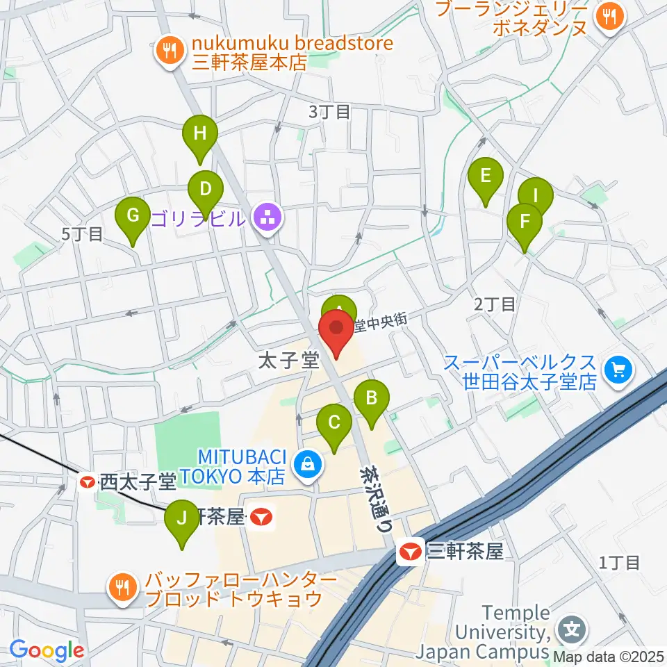 三軒茶屋come together周辺のホテル一覧地図
