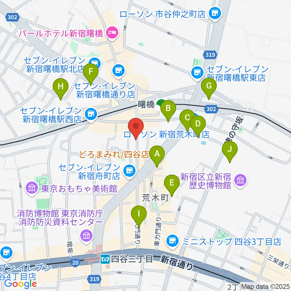 曙橋Bar461周辺のホテル一覧地図