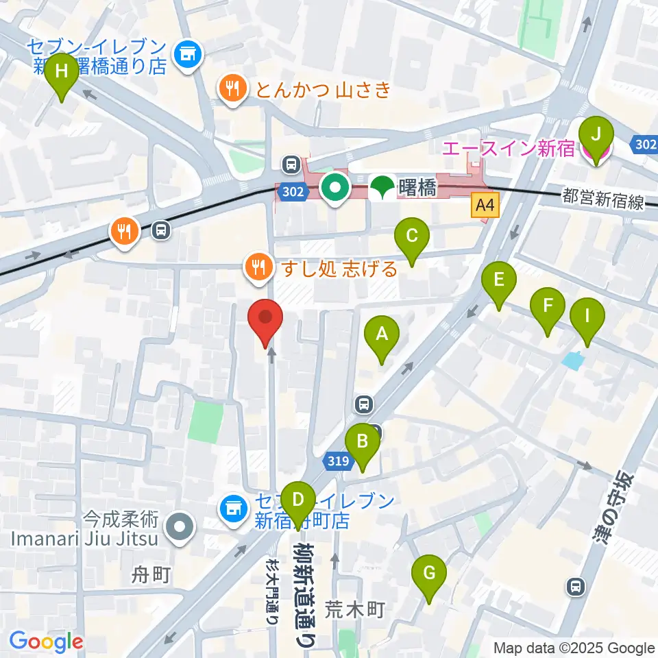 曙橋Bar461周辺のホテル一覧地図