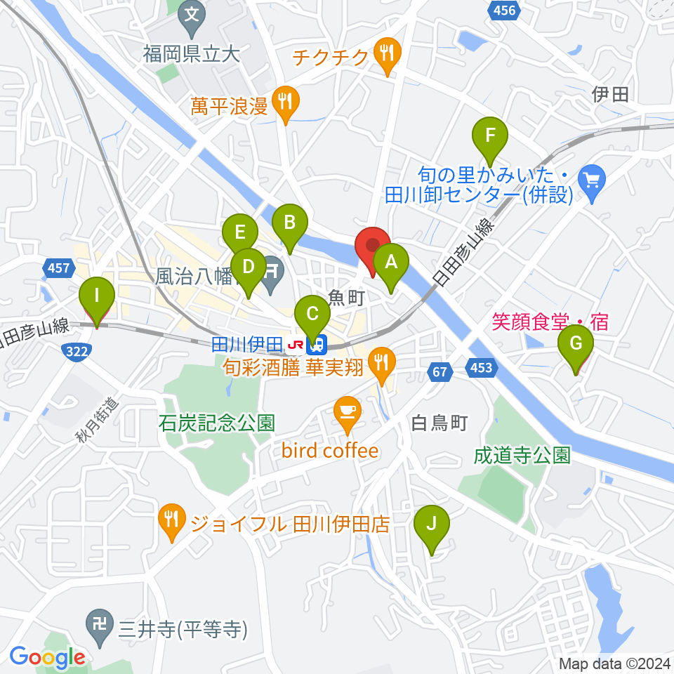 田川ダイアモンドムーン周辺のホテル一覧地図