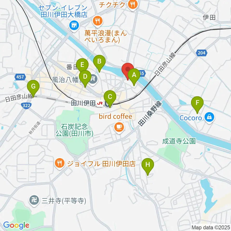 田川ダイアモンドムーン周辺のホテル一覧地図