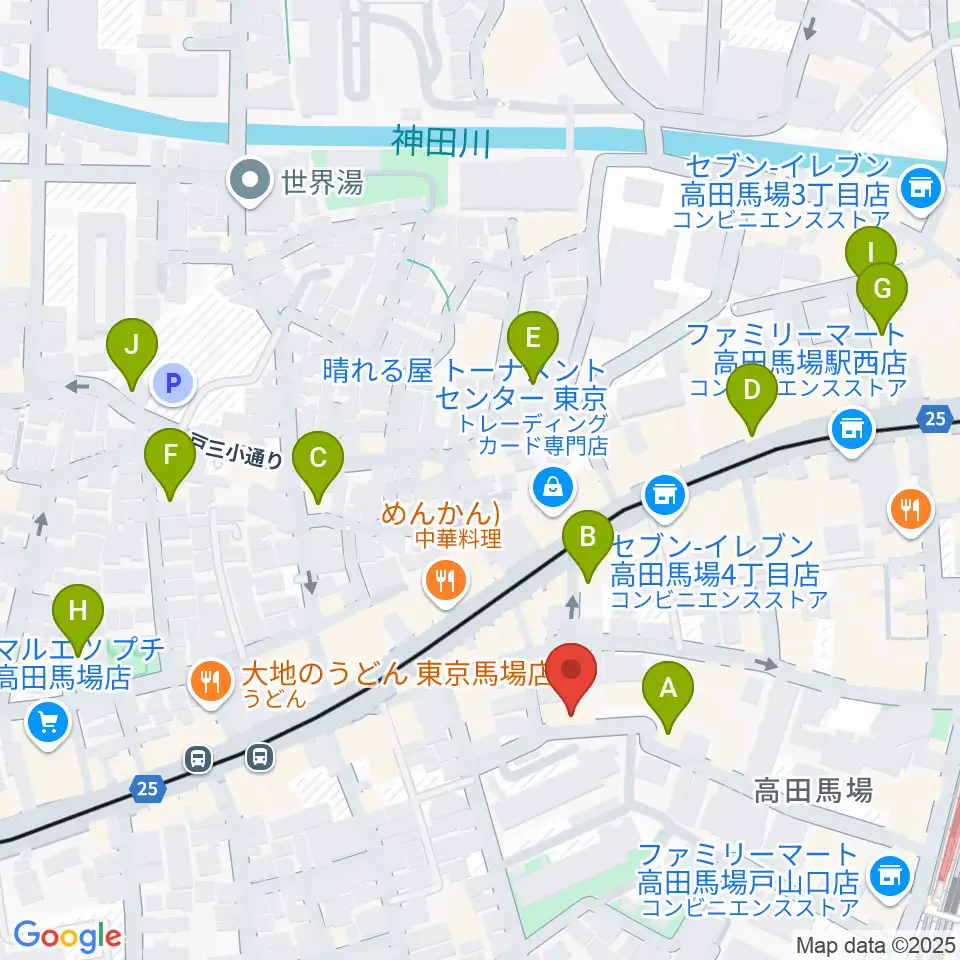 音部屋スクエア周辺のホテル一覧地図