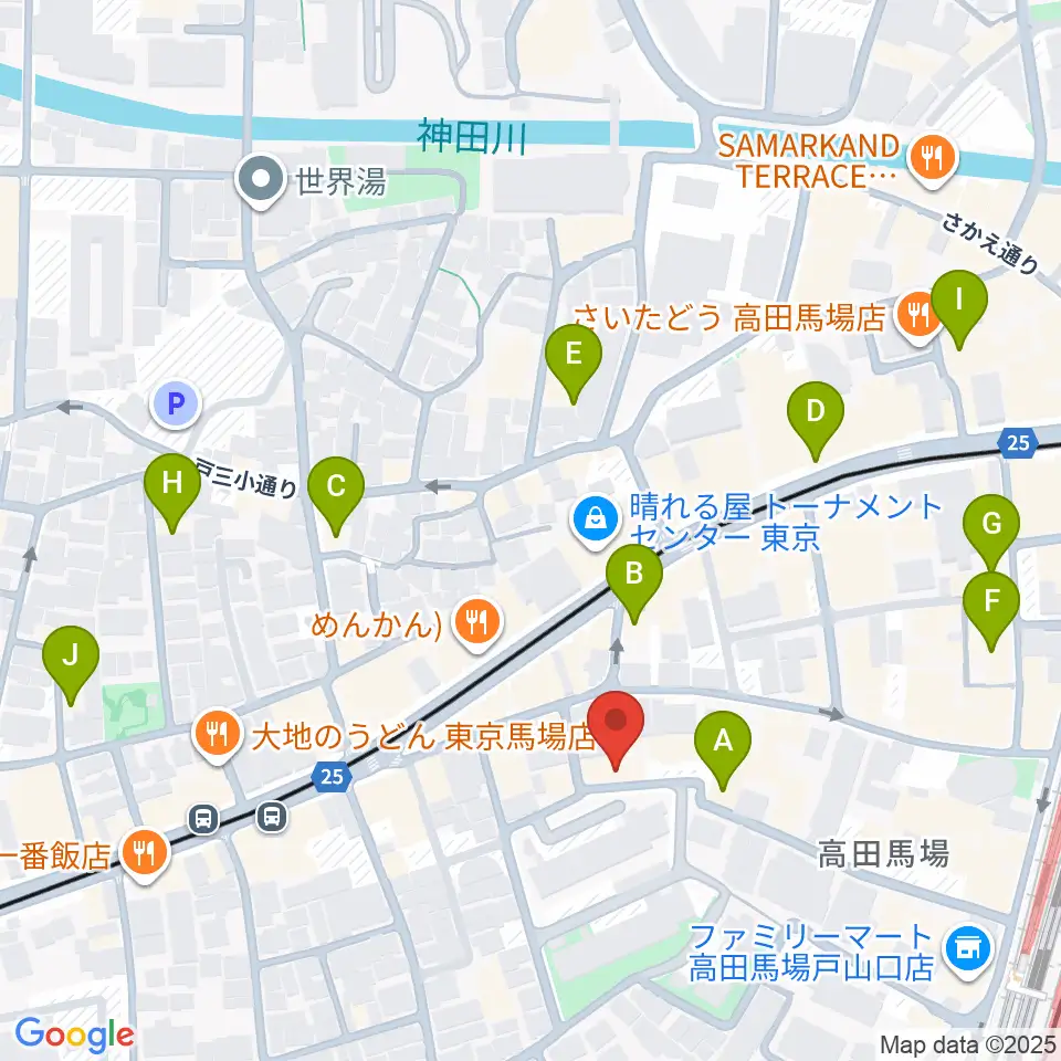 音部屋スクエア周辺のホテル一覧地図