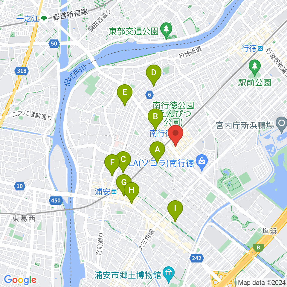 ミュージックメソッド周辺のホテル一覧地図