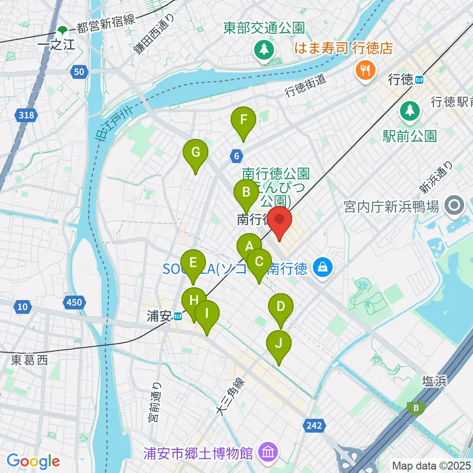 ミュージックメソッド周辺のホテル一覧地図