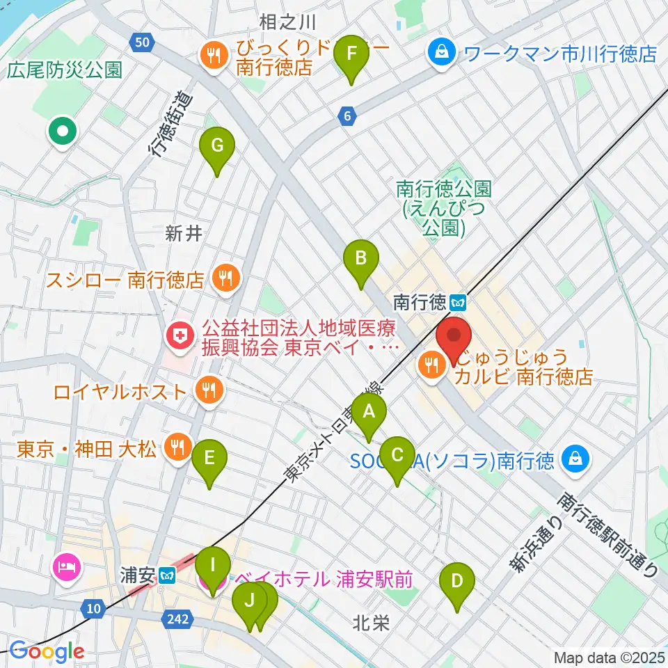 ミュージックメソッド周辺のホテル一覧地図