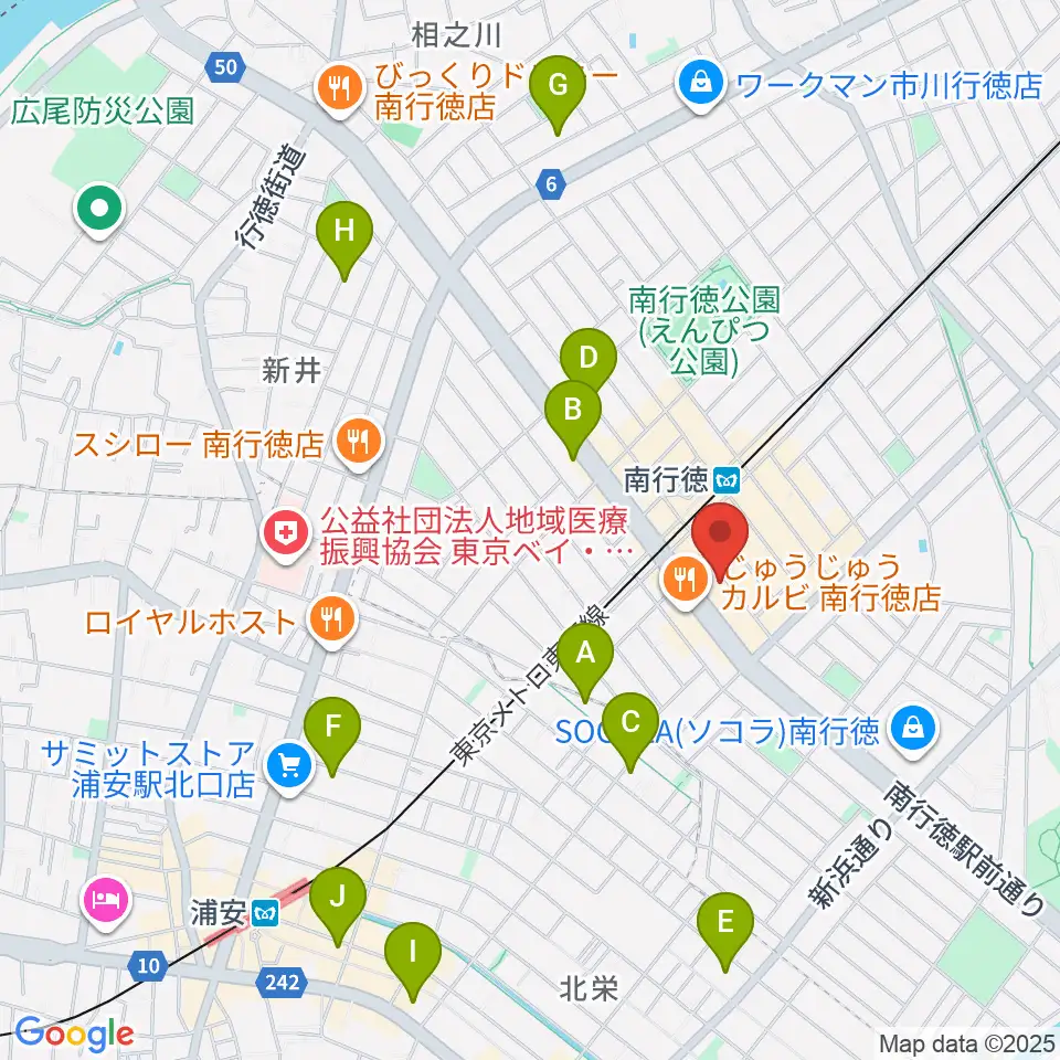 ミュージックメソッド周辺のホテル一覧地図
