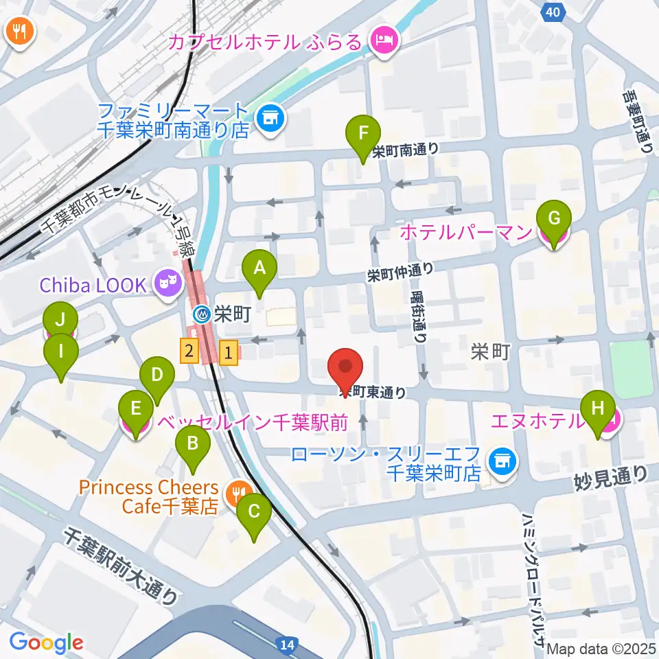 music lounge BAHAMA周辺のホテル一覧地図