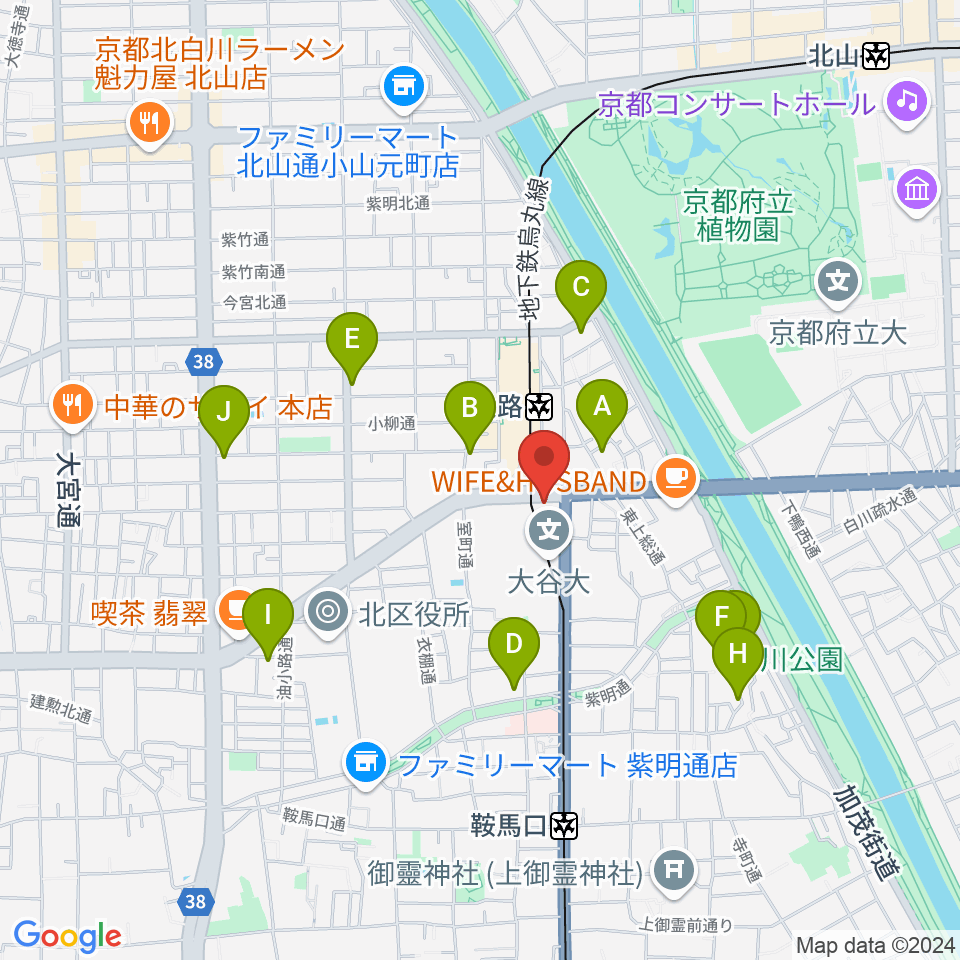 Radio Mix Kyoto周辺のホテル一覧地図