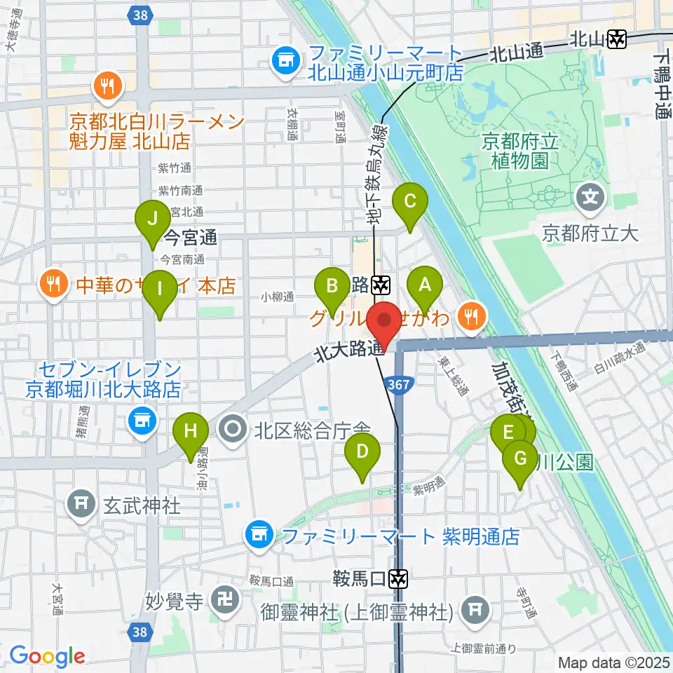 Radio Mix Kyoto周辺のホテル一覧地図