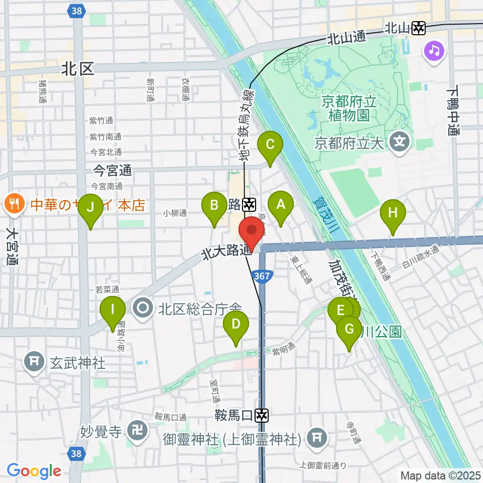 Radio Mix Kyoto周辺のホテル一覧地図