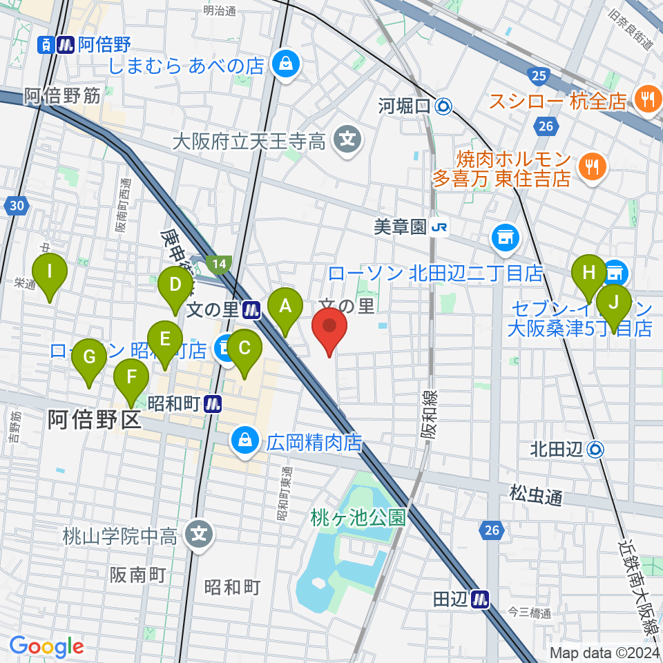 IS STUDIO（アイエススタジオ）周辺のホテル一覧地図