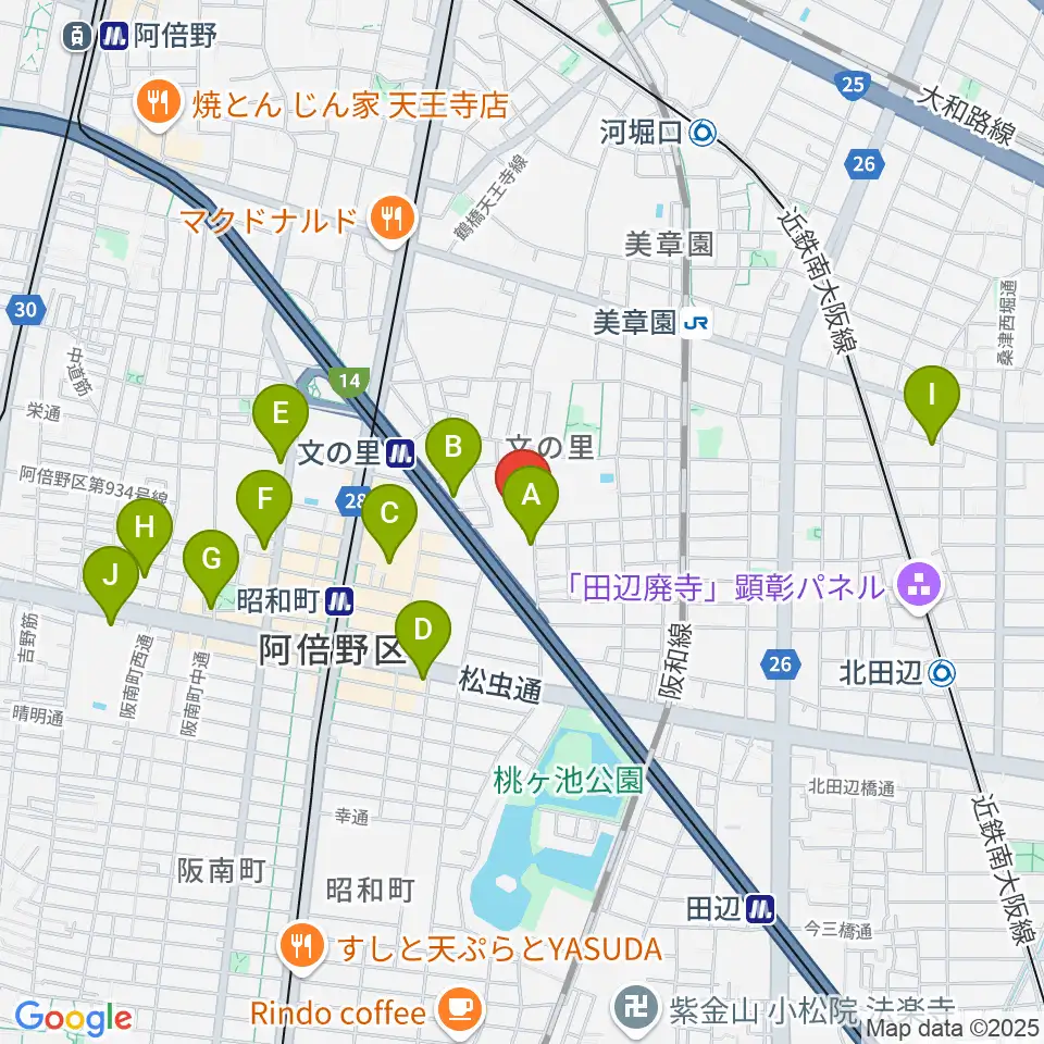 IS STUDIO(アイエススタジオ)周辺のホテル一覧地図