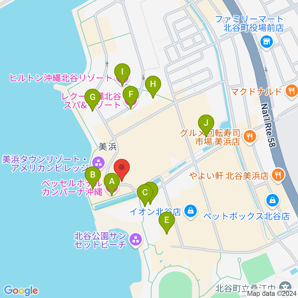 ライブハウスモッズ周辺のホテル一覧地図