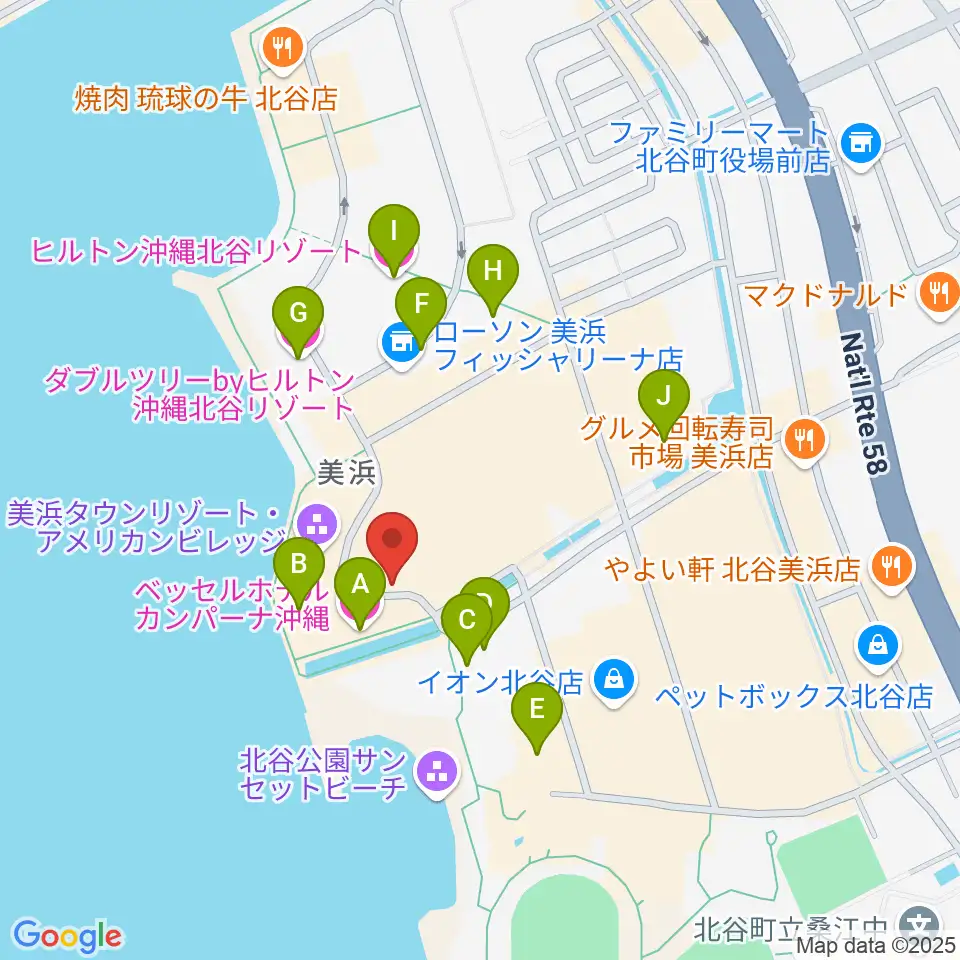 ライブハウスモッズ周辺のホテル一覧地図