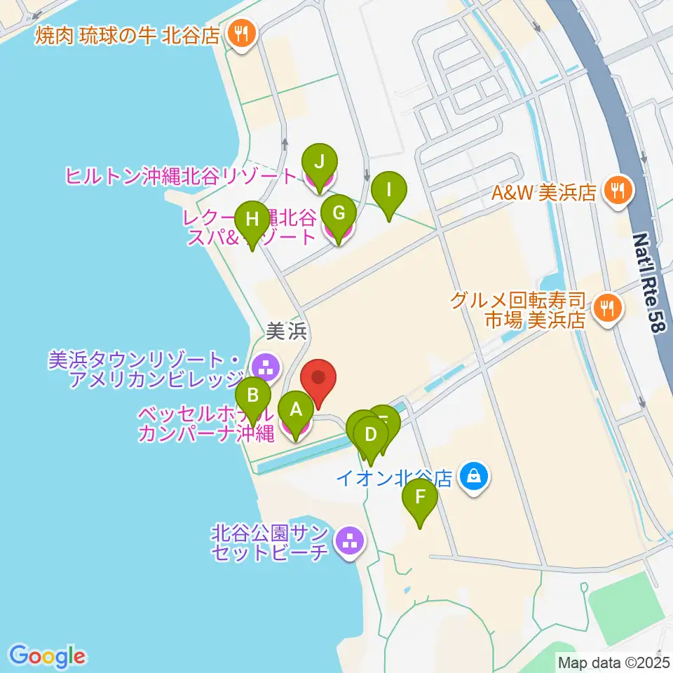 ライブハウスモッズ周辺のホテル一覧地図