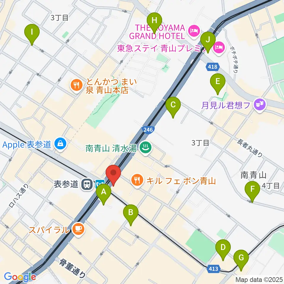 WALL&WALL周辺のホテル一覧地図