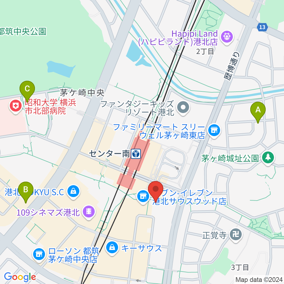 音楽サロンAria周辺のホテル一覧地図