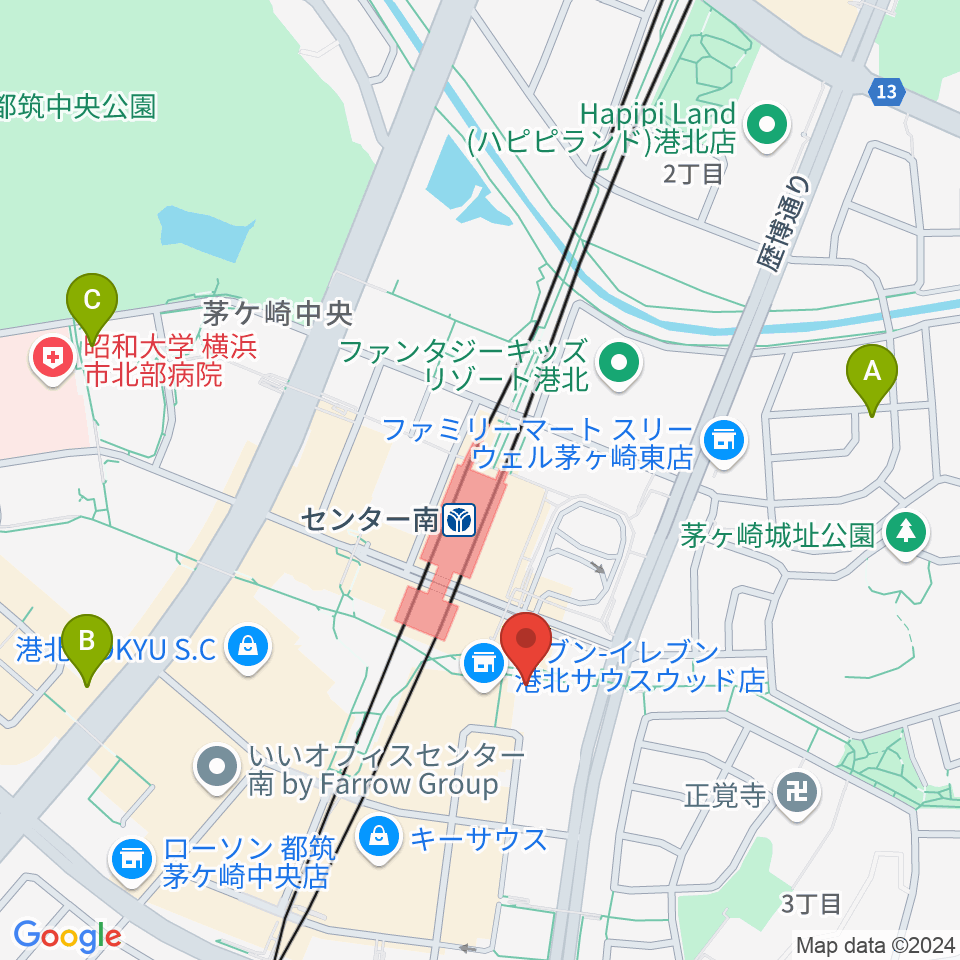 音楽サロンAria周辺のホテル一覧地図