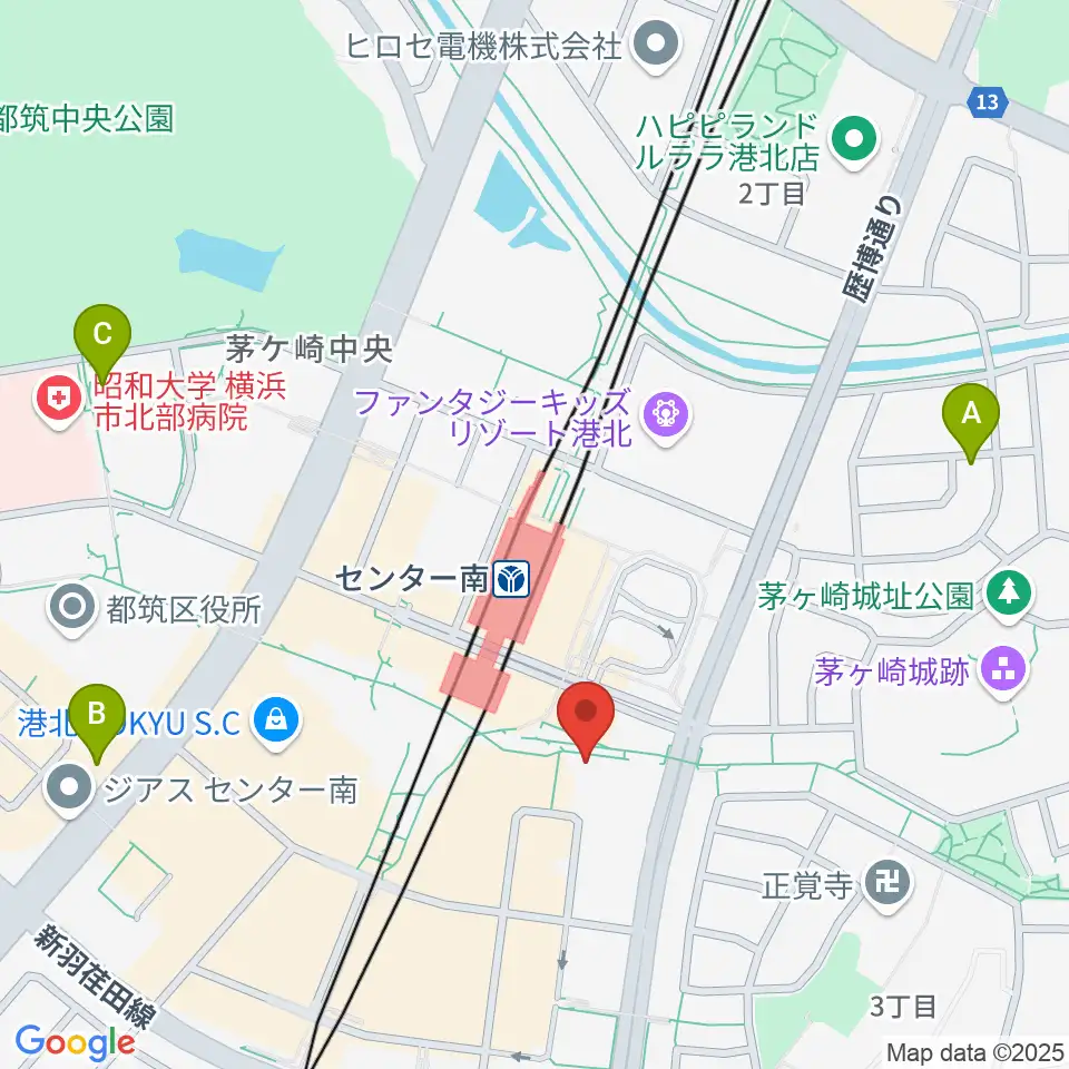 音楽サロンAria周辺のホテル一覧地図