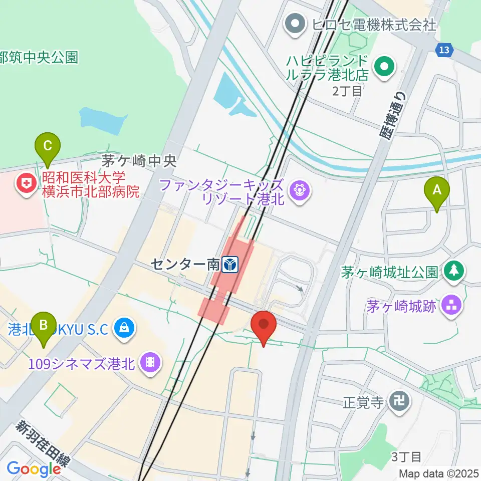 音楽サロンAria周辺のホテル一覧地図