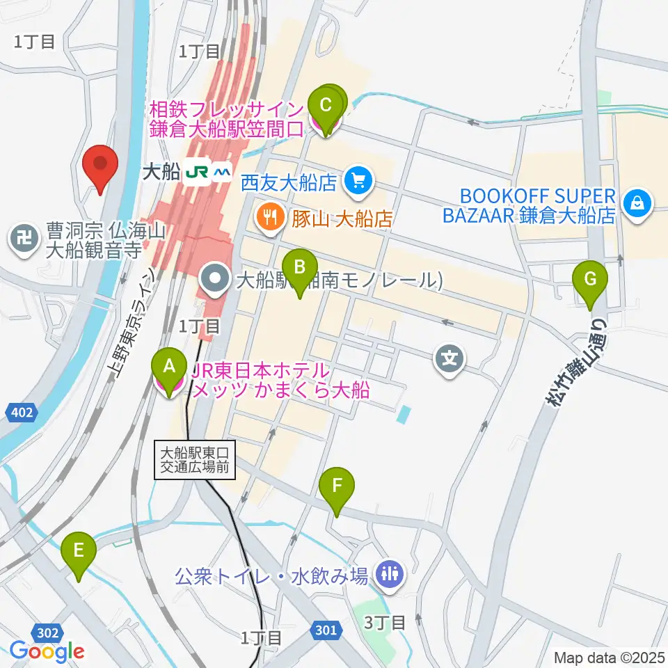tuttofare〈ﾄｩｯﾄﾌｧｰﾚ〉周辺のホテル一覧地図