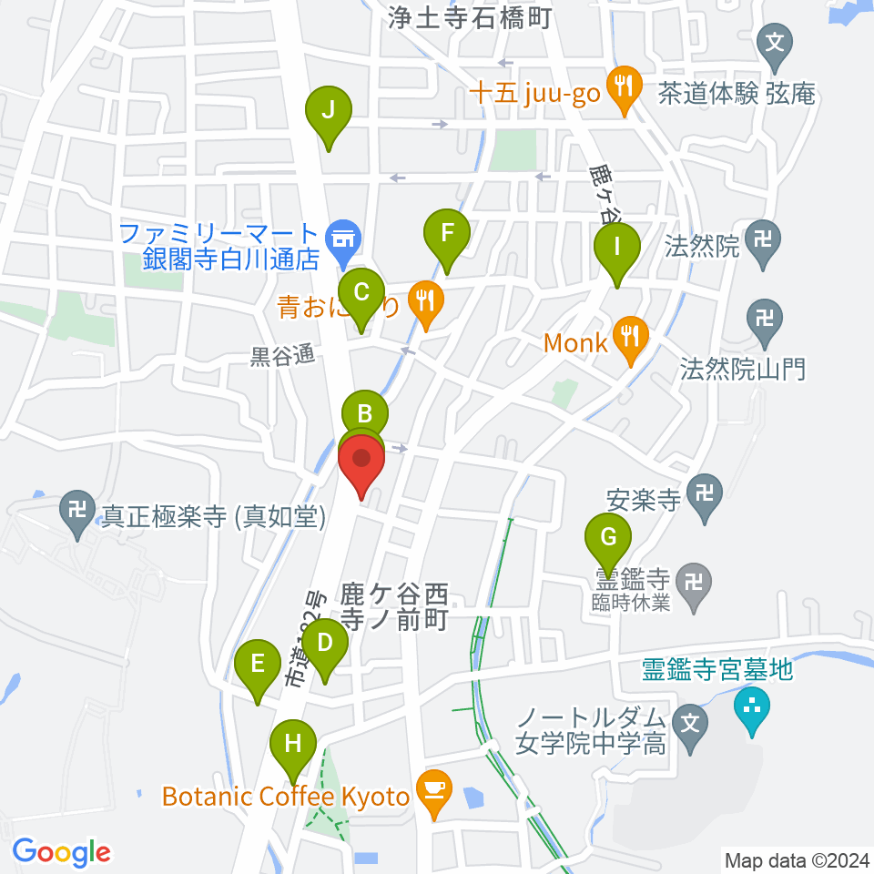 外 soto周辺のホテル一覧地図