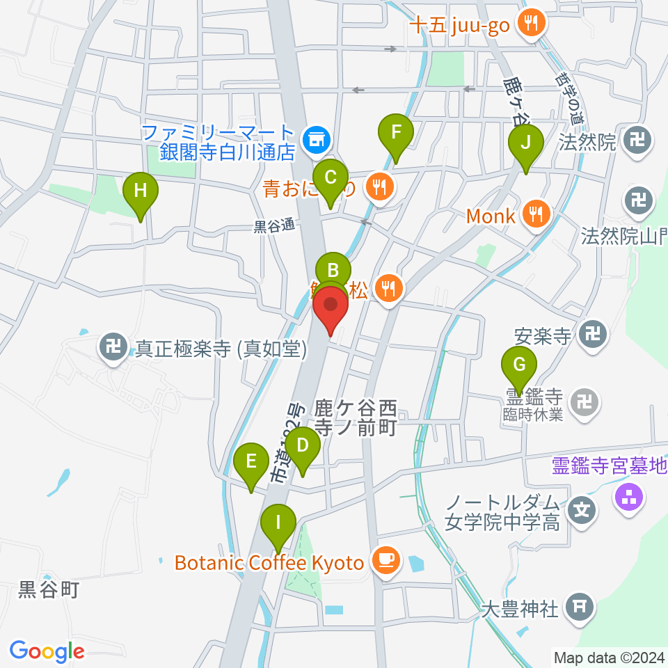 外 soto周辺のホテル一覧地図