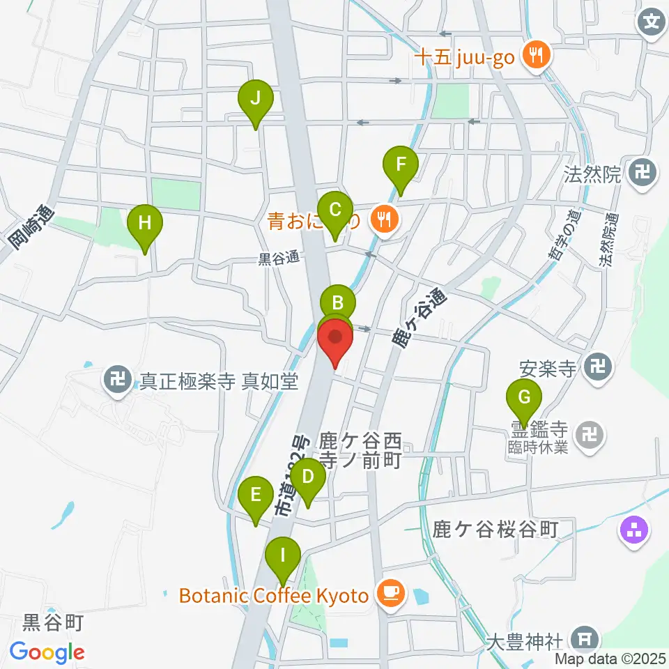 外 soto周辺のホテル一覧地図