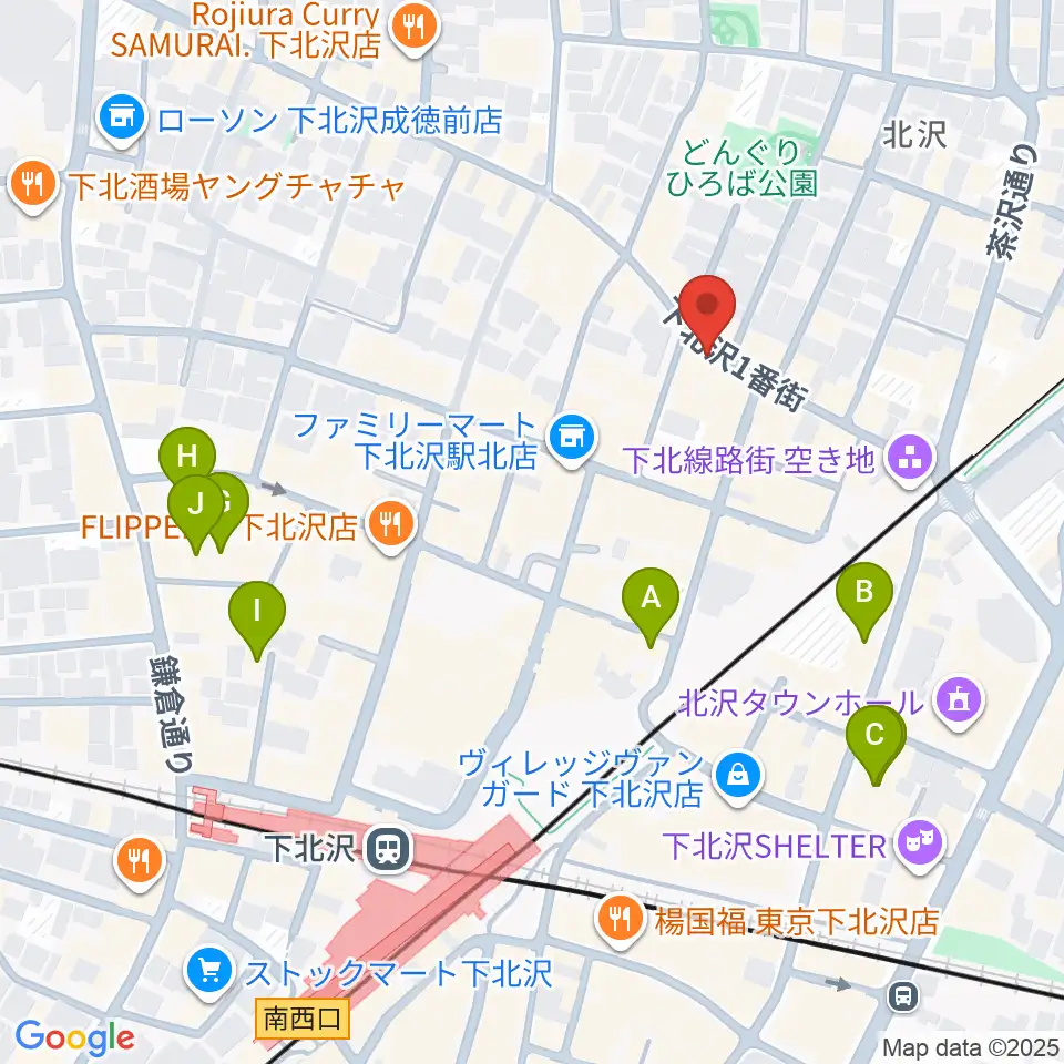 ピアノスタジオノア 下北沢店周辺のホテル一覧地図