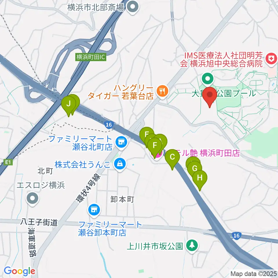 打鼓音 和太鼓教室周辺のホテル一覧地図