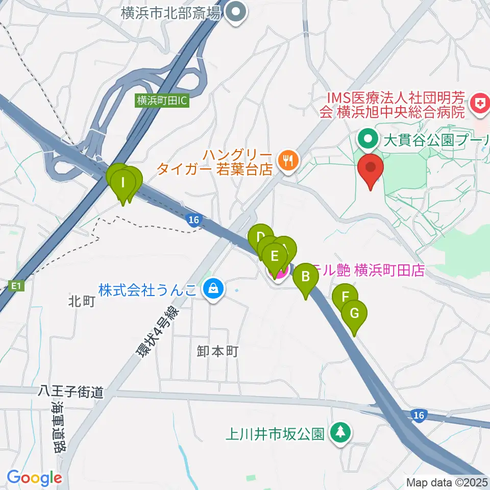 打鼓音 和太鼓教室周辺のホテル一覧地図